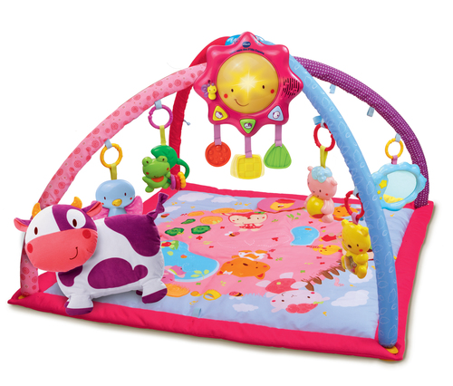 Thảm tập thể dục & chơi cho em bé VTech 80-146455 Nhựa màu hồng