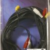 Cáp video kết hợp Sandberg Video/Audio 3x RCA M-M, 10m màu đen