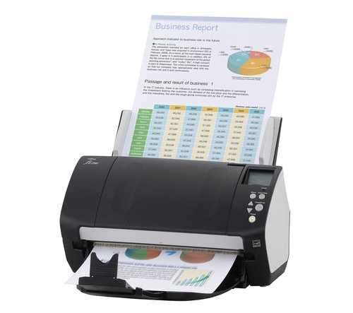 Fujitsu fi-7160 Máy san ADF 600 x 600 DPI A4 màu đen, màu xám