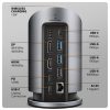 Dock & bộ mở rộng cổng laptop Axagon HMC-WL9 Có dây USB 3.2 Gen 2 (3.1 Gen 2) Type-C màu xám