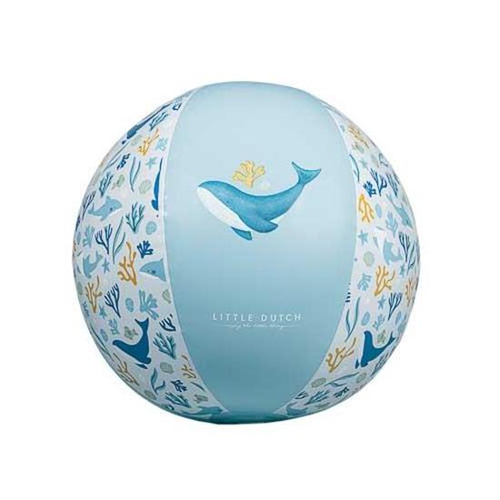 Bóng chơi trên biển Rubo Toys Ocean Dreams Blue Beach Ball 35 cm màu xanh lơ