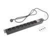Ổ cắm kéo dài ACT PD3005 2,5 m 8 ổ cắm AC Trong nhà màu đen