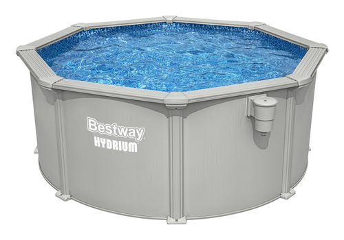 Hồ bơi nổi Bestway 56566 / 26 Hồ bơi gắn khung Vòng tròn 7630 L màu xám