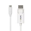 Bộ chuyển đổi cáp video StarTech.com CDP2DP2MBW 1,9 m DisplayPort USB Type-C màu trắng
