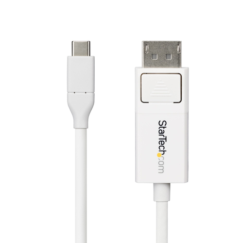 Bộ chuyển đổi cáp video StarTech.com CDP2DP2MBW 1,9 m DisplayPort USB Type-C màu trắng