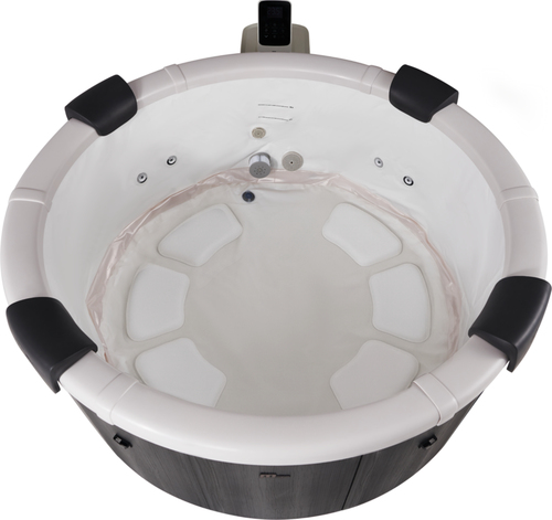 Bồn Tắm Nước Nóng & Spa Interline Denver 970 L 6 người Tròn màu xám
