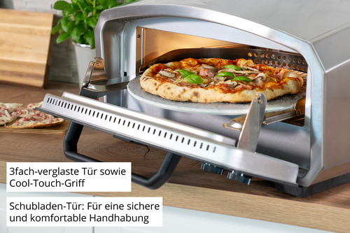 Máy làm pizza & lò nướng Unold Pizzaofen Enzo 68916 1 bánh pizza 2100 W Thép không gỉ