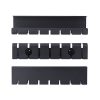 Bộ sắp xếp cáp StarTech.com S2MB-DESK-CABLE-TRAY dạng để bàn Khay cáp màu đen 2 chiếc
