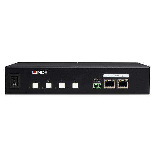 Đơn vị phân phối điện (PDU) Lindy 32622 4 ổ cắm AC 1U màu đen