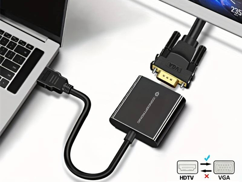 Bộ chuyển đổi cáp video Conceptronic ABBY20B 0,25 m HDMI Type A (Standard) VGA (D-Sub) màu đen