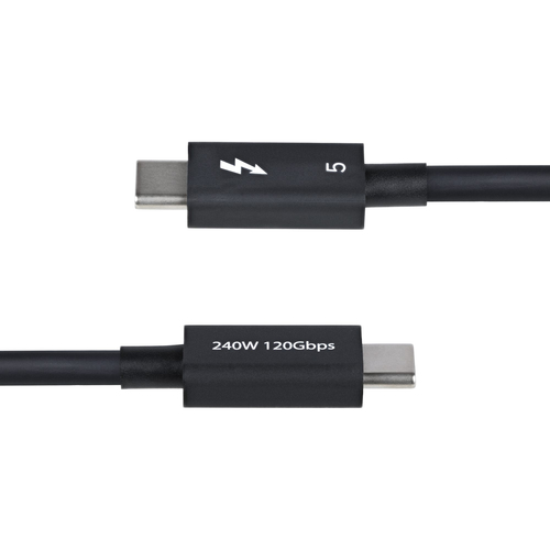 0e1039dd0cf94eae885525c84cbd23df0db6a772.jpg Dây cáp Thunderbolt StarTech.com TBLT5MM50CM240W 0,5 m 80 Gbit/s màu đen