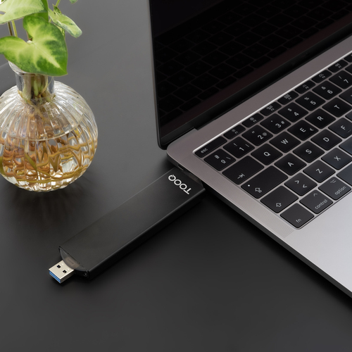 Hộp đựng ổ cứng TooQ TQE-2240B Hộp đựng ổ cứng Vỏ SSD màu đen M.2