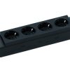 Ổ cắm kéo dài Kenson KAS159104000110 4 ổ cắm AC Trong nhà màu đen