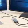 Bộ chuyển đổi cáp video Eaton U444-2H-DL 0,3 m USB Type-C HDMI Bạc