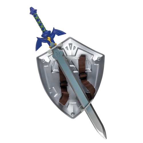 Phụ kiện trang phục hóa trang Disguise Legend of Zelda Master Sword & Shield Set Áo giáp và vũ khí hóa trang Trẻ em Bất cứ giới tính nào
