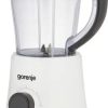 Gorenje B500BW 1,5 L Máy xay đặt bàn 500 W màu đen, Trong suốt, màu trắng