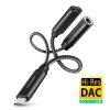 Cáp âm thanh Axagon ADA-HCPD 0,1 m USB-C, 3.5 mm USB-C màu đen