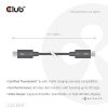 Dây cáp Thunderbolt CLUB3D CAC-2501 1 m 120 Gbit/s màu đen