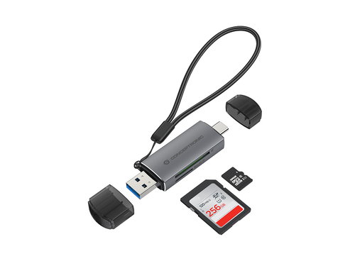 173cd534cedb5e615bcd613aa33d392e68bc1291.jpg Đầu đọc thẻ Conceptronic BIAN05G USB 3.2 Gen 1 (3.1 Gen 1) Type-A/Type-C màu xám