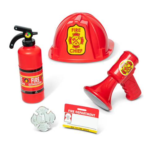 Trang phục hóa trang Melissa & Doug Fire Chief Trẻ em Unisex Đồng phục