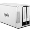 Máy chủ lưu trữ TerraMaster F2-223 NAS Máy tính để bàn Intel® Celeron® N4505 4 GB DDR4 0 TB màu xám