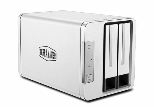 Máy chủ lưu trữ TerraMaster F2-223 NAS Máy tính để bàn Intel® Celeron® N4505 4 GB DDR4 0 TB màu xám