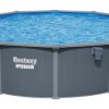 Hồ bơi nổi Bestway 561CS / 26 Hồ bơi gắn khung Vòng tròn 27221 L màu xám