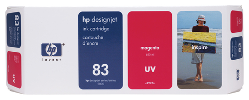 Đầu in HP Hộp mực in UV màu đỏ 83 680 ml dùng cho máy in DesignJet
