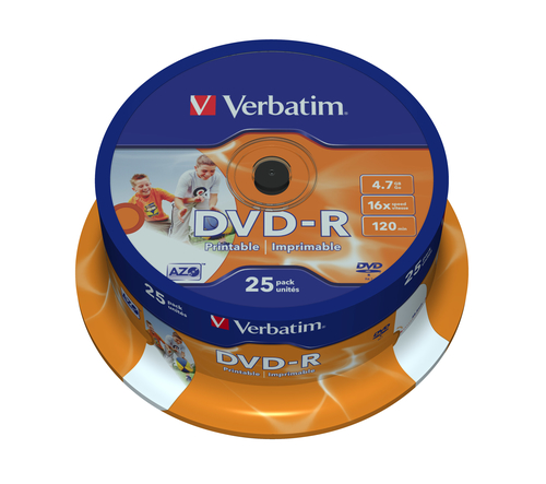 DVD trắng Verbatim 43538 DVD trắng 4,7 GB DVD-R 25 chiếc