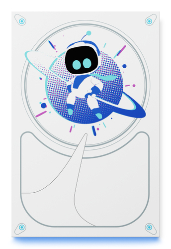 Ổ cứng gắn ngoài Seagate Game Drive Astro Bot 5 TB 2.0/3.2 Gen 1 (3.1 Gen 1) màu trắng, màu xanh lơ
