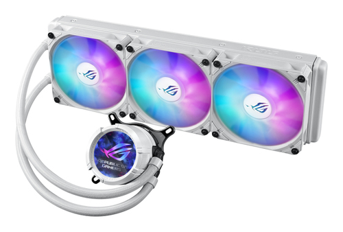 Tản nhiệt máy tính ASUS ROG STRIX LC III 360 ARGB LCD White Edition Vi xử lý Bộ làm mát chất lỏng tất cả trong một 12 cm màu trắng 1 chiếc