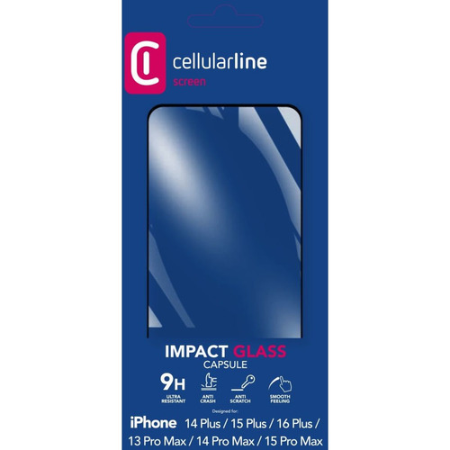 1d154e3fce3d50f685b94a71b685735da379d141.jpg Cellularline TEMPGCAPMLTIPHA02K mobile phone screen/back protector Miếng dán màn hình trong suốt Apple 1 chiếc