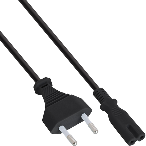 Dây cáp điện InLine B-16654S màu đen 1,5 m Phích cắm dây nguồn loại C IEC C7