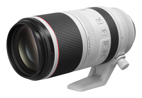 Canon RF 100-500 mm f4.5-7.1 L IS USM SLR Ống kính zoom tiêu cự dài màu đen, màu trắng