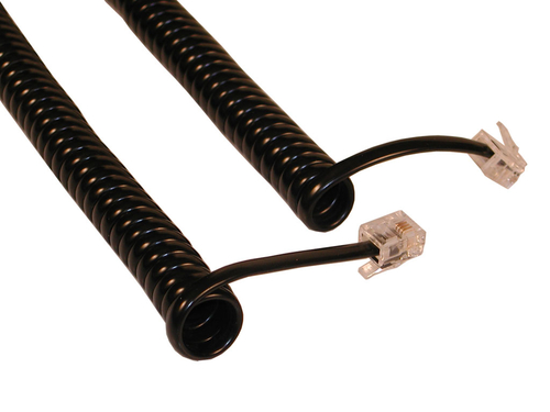 Dây cáp điện thoại Sandberg Telephone SPIRAL 1.8 m, Black 1,8 m màu đen