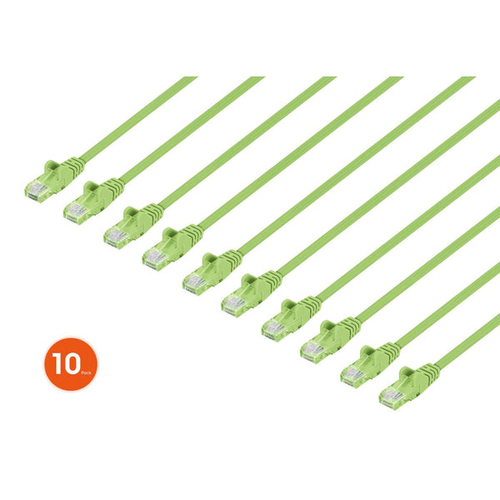1f21f940f5f5a42d32725af729bd7fc7a53bc1d6.jpg Dây cáp mạng Intellinet 744638 Xanh lá cây sáng 2 m Cat6 U/UTP (UTP) Tròn