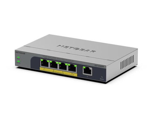 1f2d9d6408bd9d0d0831b0627c9faa1e7bbae002.jpg Switch mạng NETGEAR GS105EPP Không quản lý Gigabit Ethernet (10/100/1000) Hỗ trợ Power over Ethernet (PoE) Gắn Bàn/Gắn Tường màu xám