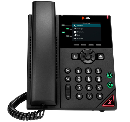 HP Poly Điện thoại IP 4 nhánh Poly VVX 250 có hỗ trợ PoE
