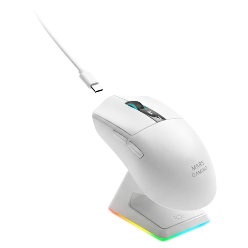Chuột Mars Gaming MMWELITEW Chơi game Tay phải Bluetooth Quang học 20000 DPI