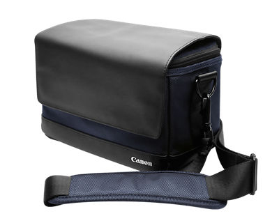 Túi và balô đựng máy ảnh Canon SB100 Bao đựng máy ảnh đeo vai màu xanh lơ, màu nâu