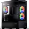 Vỏ máy tính (Case) Aerocool P500D Digi-G-BK-v1 Midi Tower màu đen