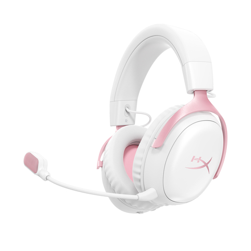 HyperX Cloud III S – Tai nghe chơi game Không dây (Trắng/Hồng)