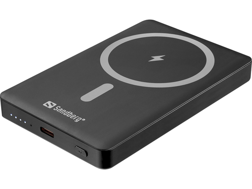 Sạc dự phòng Sandberg 320-97 Lithium-Ion (Li-Ion) 10000 mAh Sạc không dây màu đen