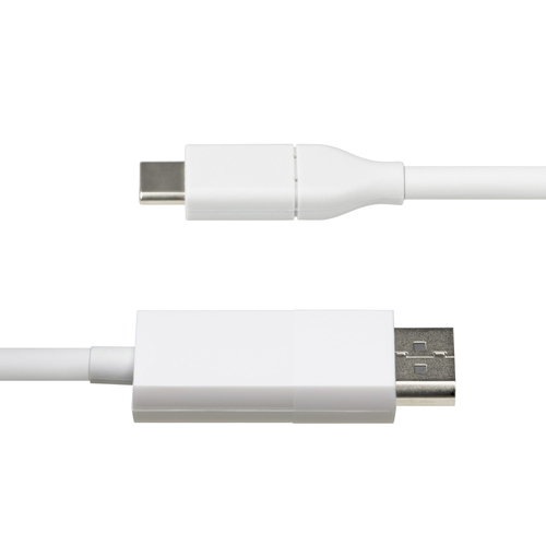 Bộ chuyển đổi cáp video StarTech.com CDP2DP2MBW 1,9 m DisplayPort USB Type-C màu trắng