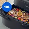 22237dc2111b4e69ef1b0ee2665905ac7a619b65.jpg Nồi chiên Philips NA381/10 Đơn 10 L 2720 W Nồi chiên không dầu màu đen