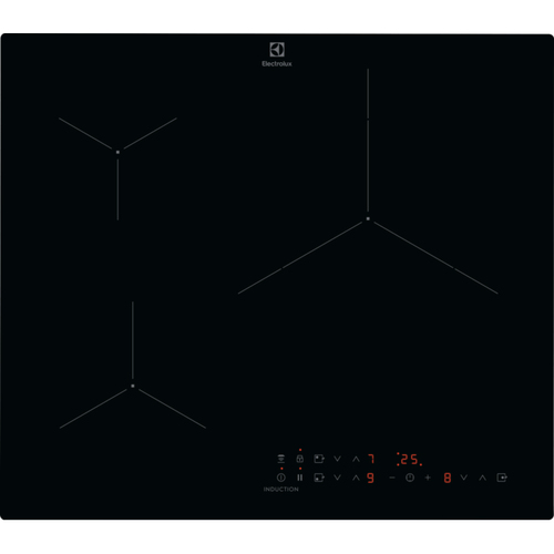 Electrolux EIT61336CB màu đen Âm tủ 60 cm Bếp từ phân vùng 3 zone(s)