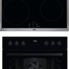 Bộ dụng cụ nấu ăn AEG OU5AE20AK + IEB64000XB Bếp từ phân vùng Lò nướng bằng điện