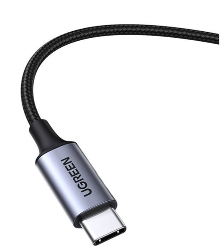 Cáp âm thanh Ugreen CM450 1 m 3.5mm USB Type-C màu đen