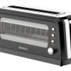 Máy nướng bánh mì Sogo TOS-SS-5445 7 2 lát 900 W màu đen, Thép không gỉ, Trong suốt