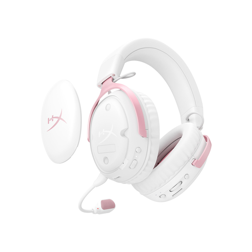 HyperX Cloud III S – Tai nghe chơi game Không dây (Trắng/Hồng)